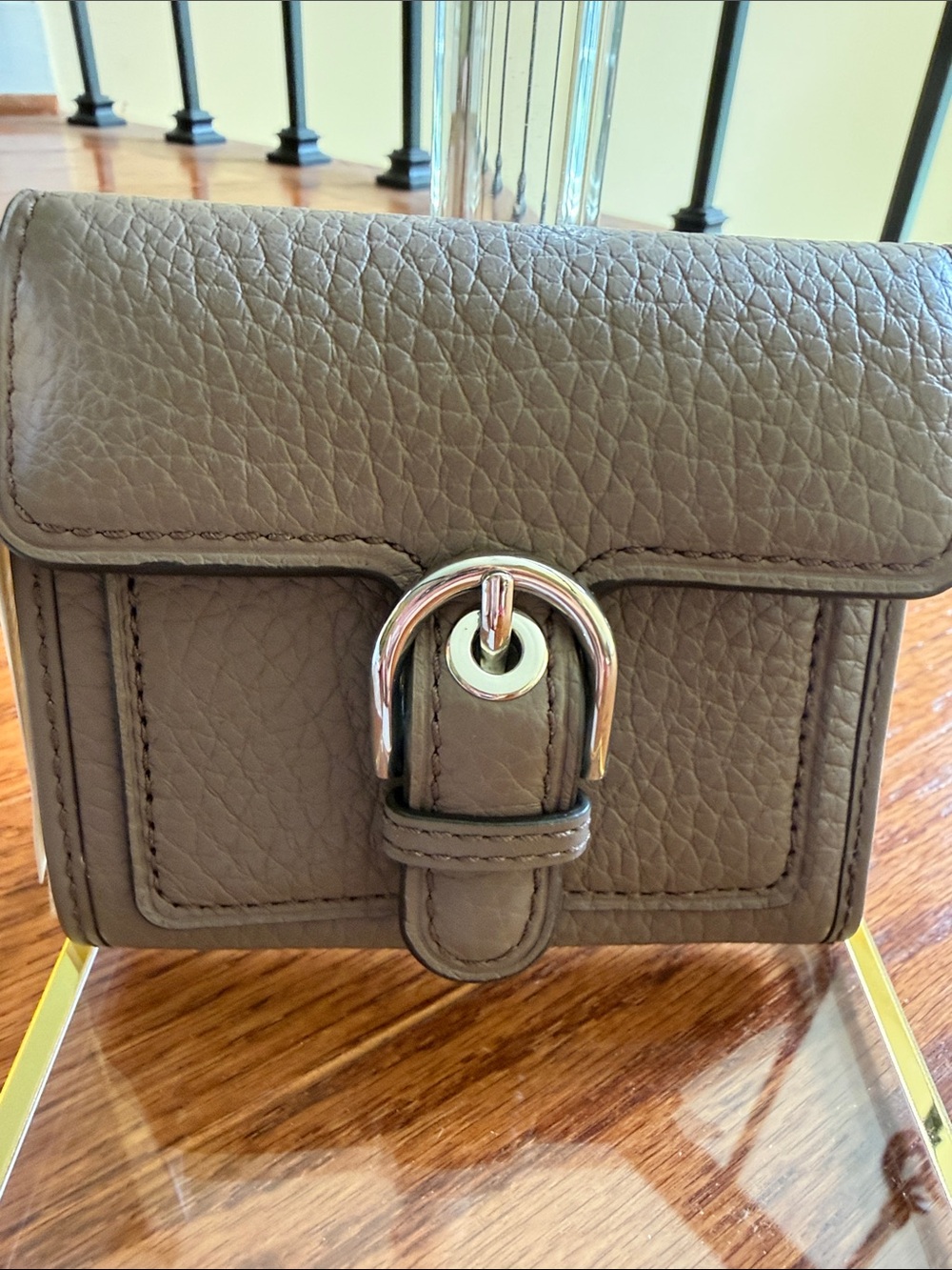 Michael Kors Cooper Cinder Wallet with Silver Buckle Detail
